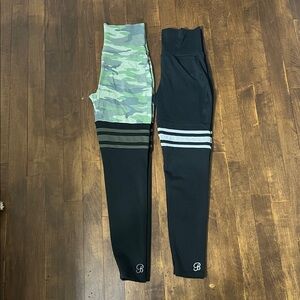 Bombshell Sportswear “Thigh Sock” leggings camo and black